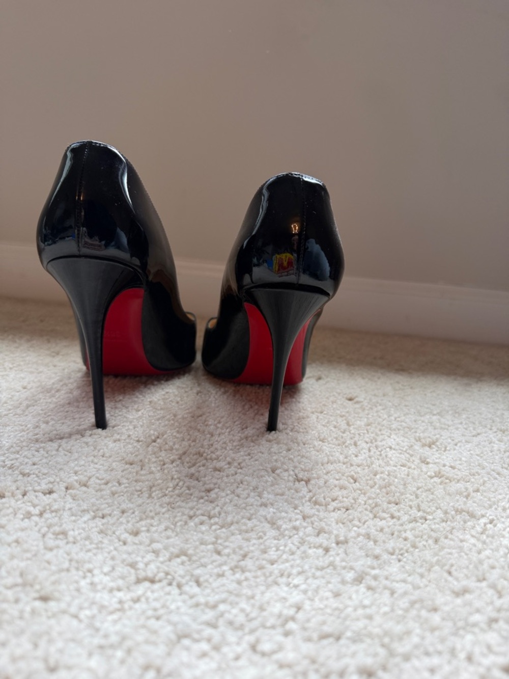 Christian Louboutin Black Patent Heels - Picture 3 of 4